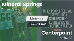 Matchup: Mineral Springs vs. Centerpoint  2017