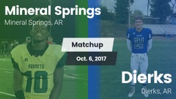 Matchup: Mineral Springs vs. Dierks  2017