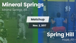 Matchup: Mineral Springs vs. Spring Hill  2017