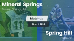 Matchup: Mineral Springs vs. Spring Hill  2018