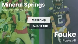Matchup: Mineral Springs vs. Fouke  2019