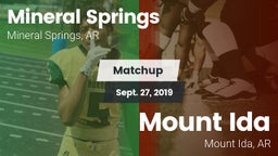 Matchup: Mineral Springs vs. Mount Ida  2019