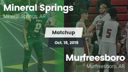 Matchup: Mineral Springs vs. Murfreesboro  2019