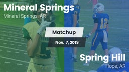 Matchup: Mineral Springs vs. Spring Hill  2019