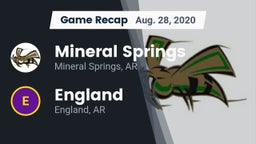 Recap: Mineral Springs  vs. England  2020