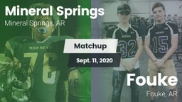 Matchup: Mineral Springs vs. Fouke  2020