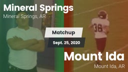 Matchup: Mineral Springs vs. Mount Ida  2020