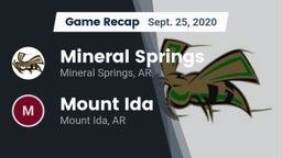Recap: Mineral Springs  vs. Mount Ida  2020