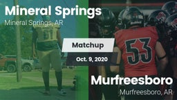 Matchup: Mineral Springs vs. Murfreesboro  2020