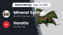 Recap: Mineral Springs  vs. Horatio  2021