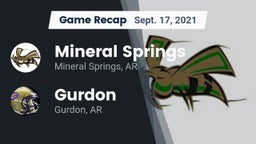 Recap: Mineral Springs  vs. Gurdon  2021