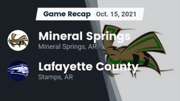 Recap: Mineral Springs  vs. Lafayette County  2021