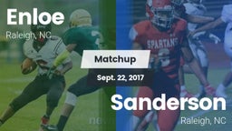 Matchup: Enloe  vs. Sanderson  2017