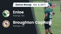 Recap: Enloe  vs. Broughton Capitals 2017