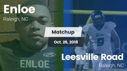 Matchup: Enloe  vs. Leesville Road  2018