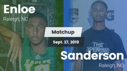 Matchup: Enloe  vs. Sanderson  2019