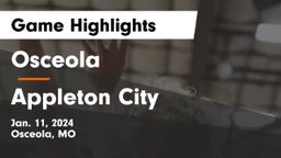 Osceola  vs Appleton City  Game Highlights - Jan. 11, 2024