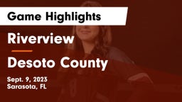 Riverview  vs Desoto County  Game Highlights - Sept. 9, 2023