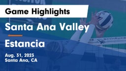 Santa Ana Valley  vs Estancia Game Highlights - Aug. 31, 2023
