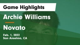Archie Williams  vs Novato  Game Highlights - Feb. 1, 2022