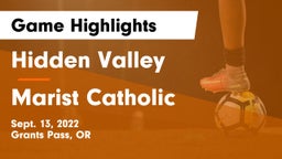 Hidden Valley  vs Marist Catholic  Game Highlights - Sept. 13, 2022