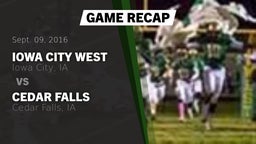 Recap: Iowa City West  vs. Cedar Falls  2016