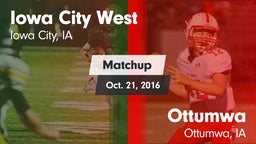 Matchup: Iowa City West High vs. Ottumwa  2016