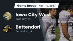 Recap: Iowa City West vs. Bettendorf  2017