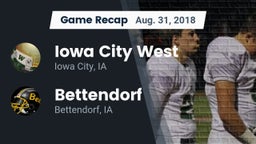 Recap: Iowa City West vs. Bettendorf  2018