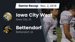 Recap: Iowa City West vs. Bettendorf  2018