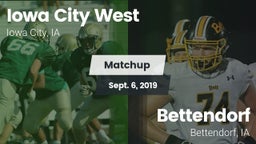 Matchup: Iowa City West vs. Bettendorf  2019