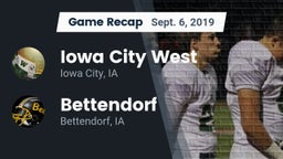 Recap: Iowa City West vs. Bettendorf  2019