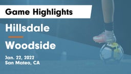 Hillsdale  vs Woodside  Game Highlights - Jan. 22, 2022