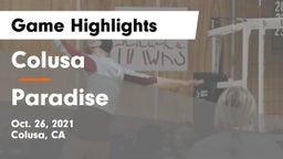 Colusa  vs Paradise  Game Highlights - Oct. 26, 2021