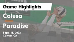 Colusa  vs Paradise  Game Highlights - Sept. 13, 2022