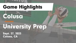 Colusa  vs University Prep  Game Highlights - Sept. 27, 2023