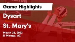Dysart  vs St. Mary's  Game Highlights - March 22, 2022