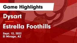 Dysart  vs Estrella Foothills Game Highlights - Sept. 13, 2022