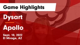 Dysart  vs Apollo  Game Highlights - Sept. 10, 2022