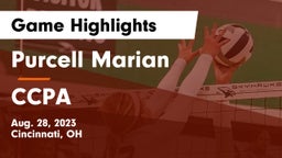 Purcell Marian  vs CCPA Game Highlights - Aug. 28, 2023