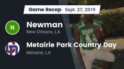 Recap: Newman  vs. Metairie Park Country Day  2019