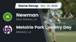 Recap: Newman  vs. Metairie Park Country Day  2020
