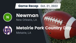 Recap: Newman  vs. Metairie Park Country Day  2022