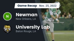 Recap: Newman  vs. University Lab  2022