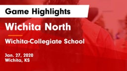 Wichita North  vs Wichita-Collegiate School  Game Highlights - Jan. 27, 2020