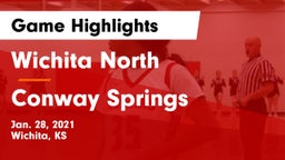Wichita North  vs Conway Springs  Game Highlights - Jan. 28, 2021