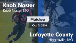 Matchup: Knob Noster High vs. Lafayette County  2016