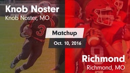 Matchup: Knob Noster High vs. Richmond  2016