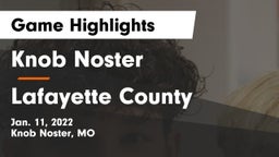 Knob Noster  vs Lafayette County  Game Highlights - Jan. 11, 2022