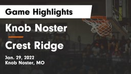 Knob Noster  vs Crest Ridge  Game Highlights - Jan. 29, 2022